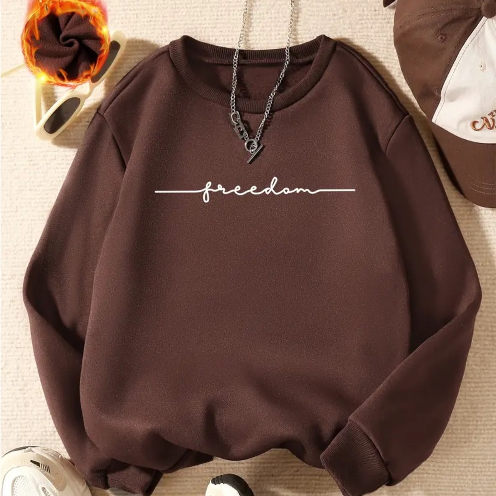 Brown Crewneck Sweatshirt NWOT